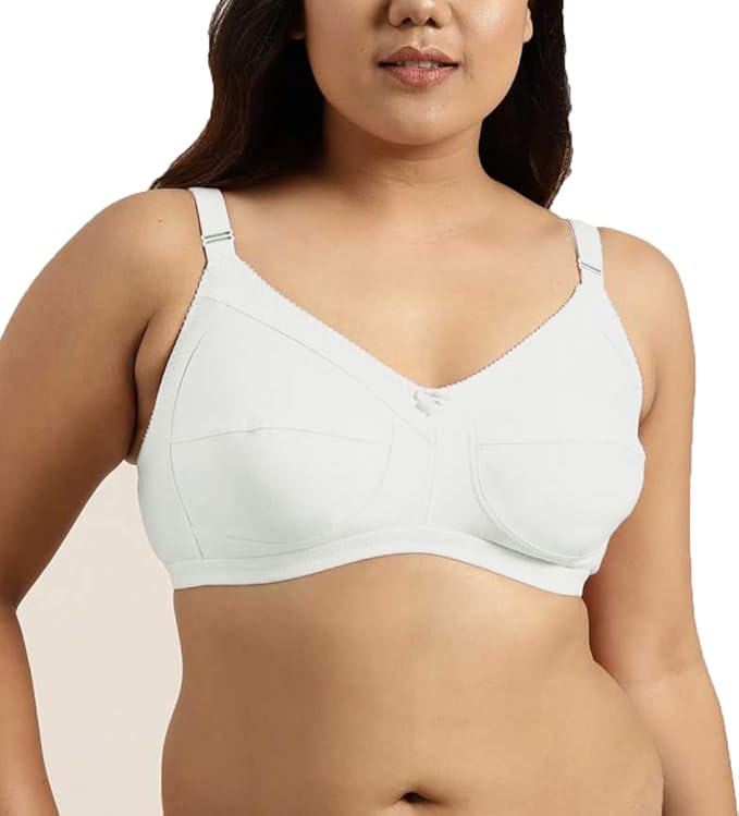 pavvoin by JAAVIKA women full coverage non padded cotton everyday plus size bra