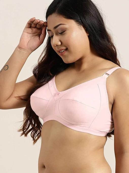 pavvoin by JAAVIKA women full coverage non padded cotton everyday plus size bra