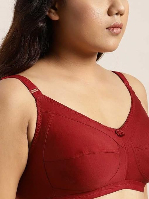 pavvoin by JAAVIKA women full coverage non padded cotton everyday plus size bra
