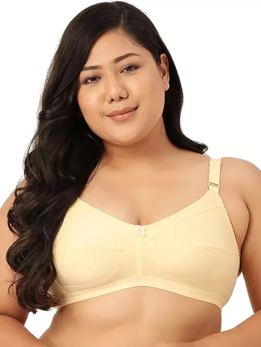 pavvoin by JAAVIKA women full coverage non padded cotton everyday plus size bra