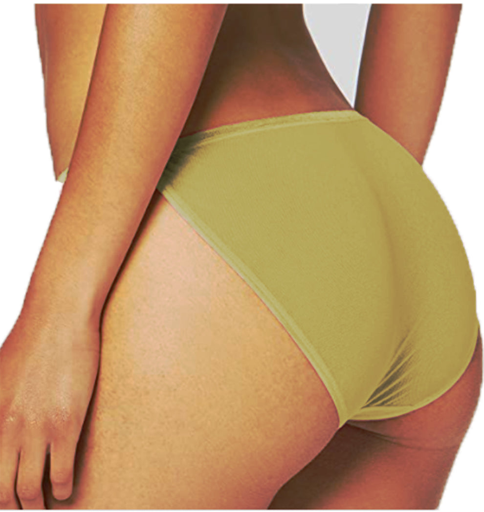 JAAVIKA By Pavvoin cotton stretch fold-over elastic tanga string bikini panty for women