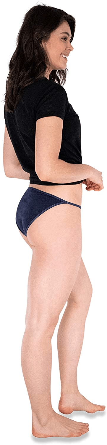 JAAVIKA By Pavvoin cotton stretch fold-over elastic tanga string bikini panty for women